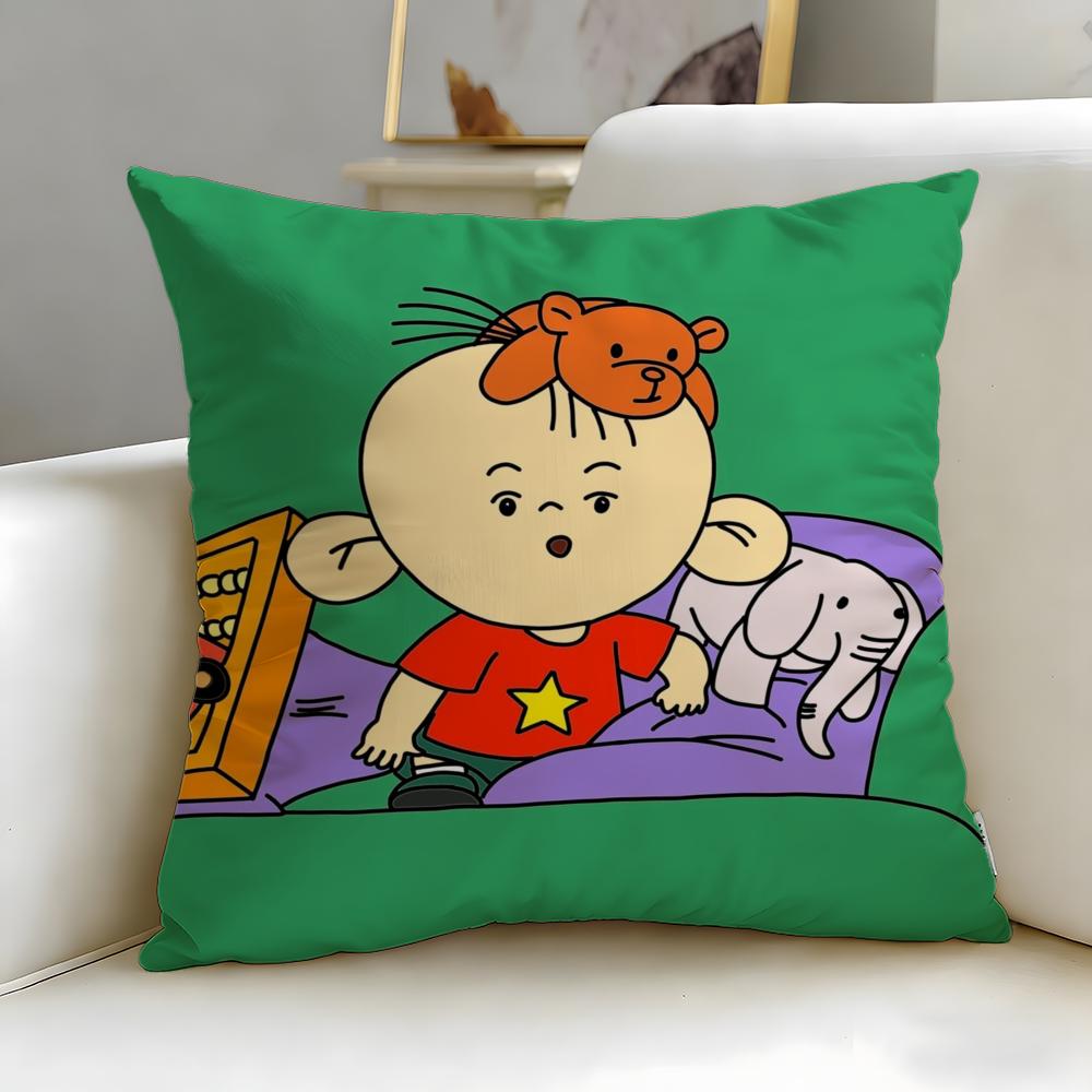 Классический мультфильм Большое Ухо Чехол на Подушку Туту Мягкий Легко стирающийся Наволочка Универсальный для Дивана Кровати Путешествий и Офиса 30X30cm