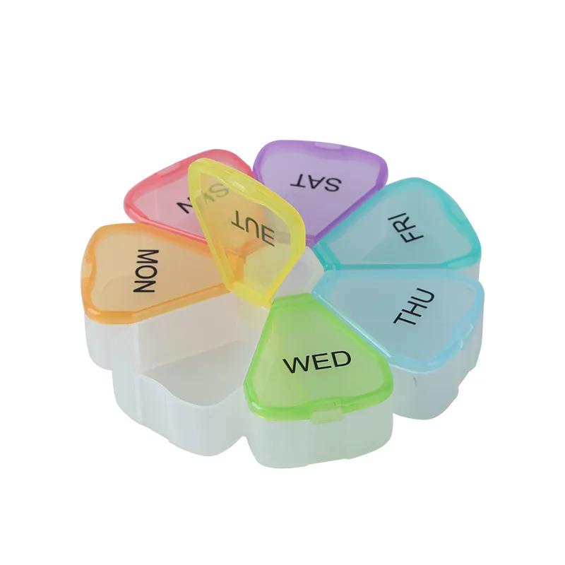 Portable Travel Vitamin Pill Box Cases Container Organizer Storage Tablet 7 Days 7 Grids Medicine Pills Fish Oils