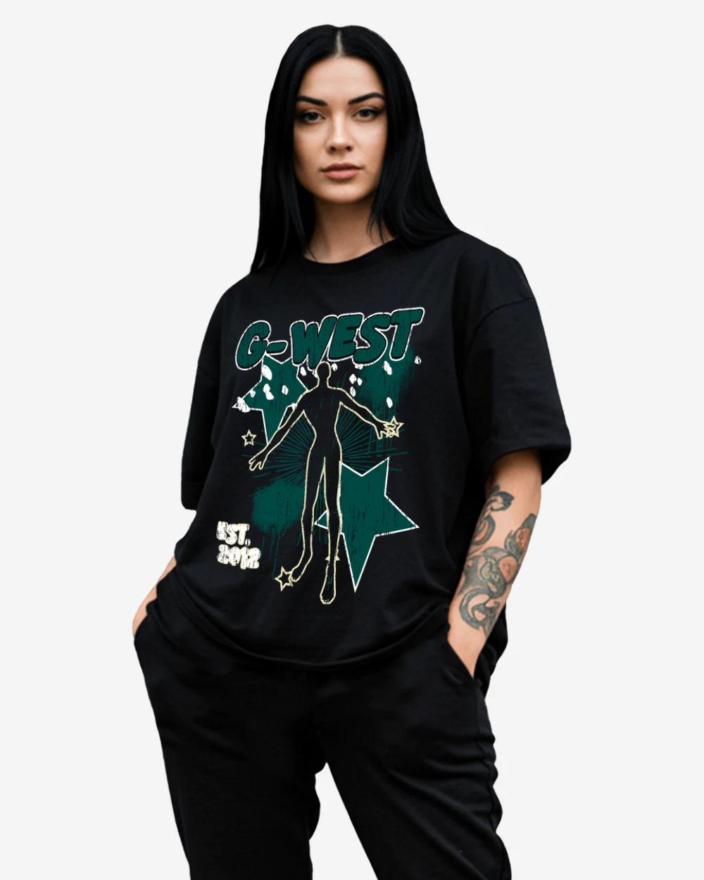 G West Oversized Dazzling Dynamo T Shirt - WOMEN 2XL