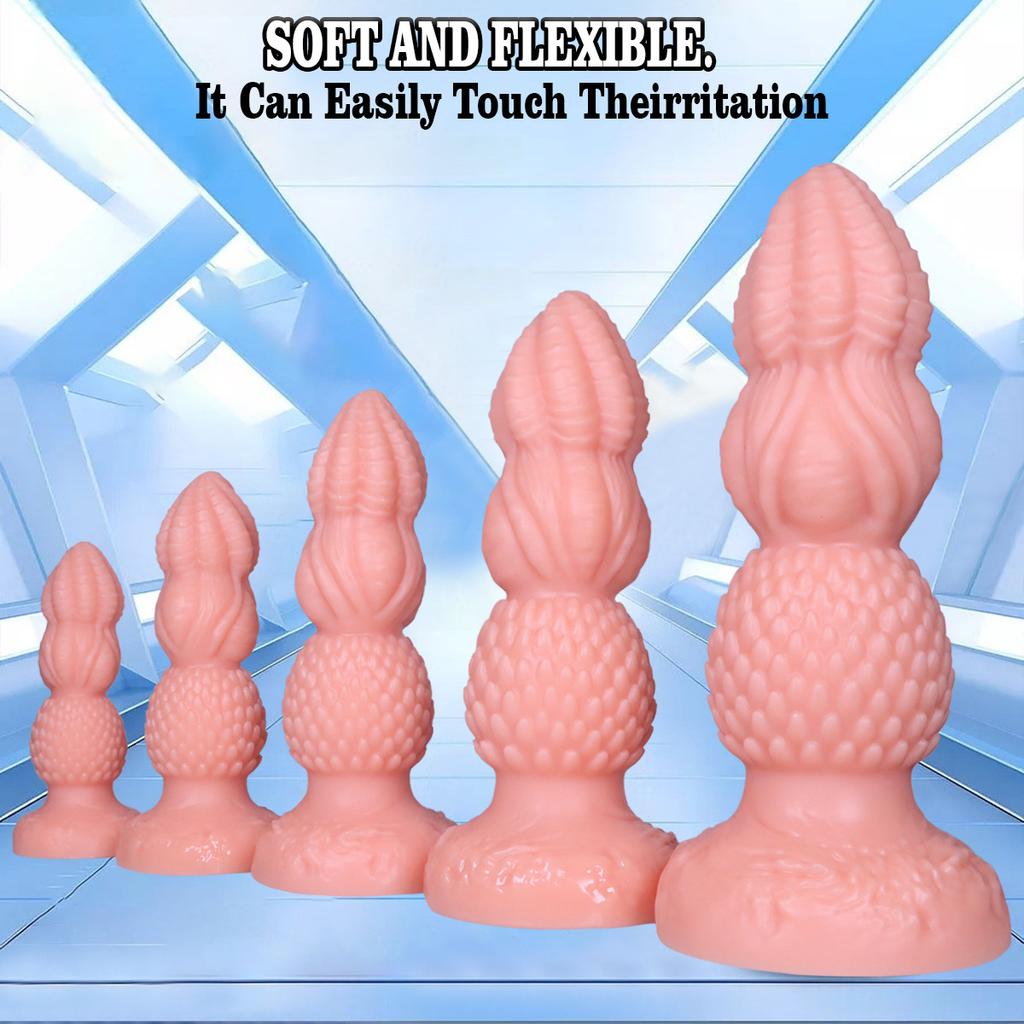 Extra Large PVC Soft Dildo Fisting Butt Plug Masturbator Anal Dilator Adult Sex Toy Big Dick Strap On Penis