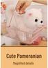 Cute Realistic Pomeranian Plush Toy - Small Comfort Doll for Girls & Children