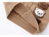 Cartoon V-neck Knit Vest: Sleeveless Cardigan for Kids, Men, and Babies - Perfect for Spring and Autumn