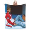 Couverture Chaude Douce Pique-nique Enfants MGK Lost Americana Tour 2025-2026 Couverture Jetée Couvre-lit en Flanelle pour Chambre à Coucher Canapé