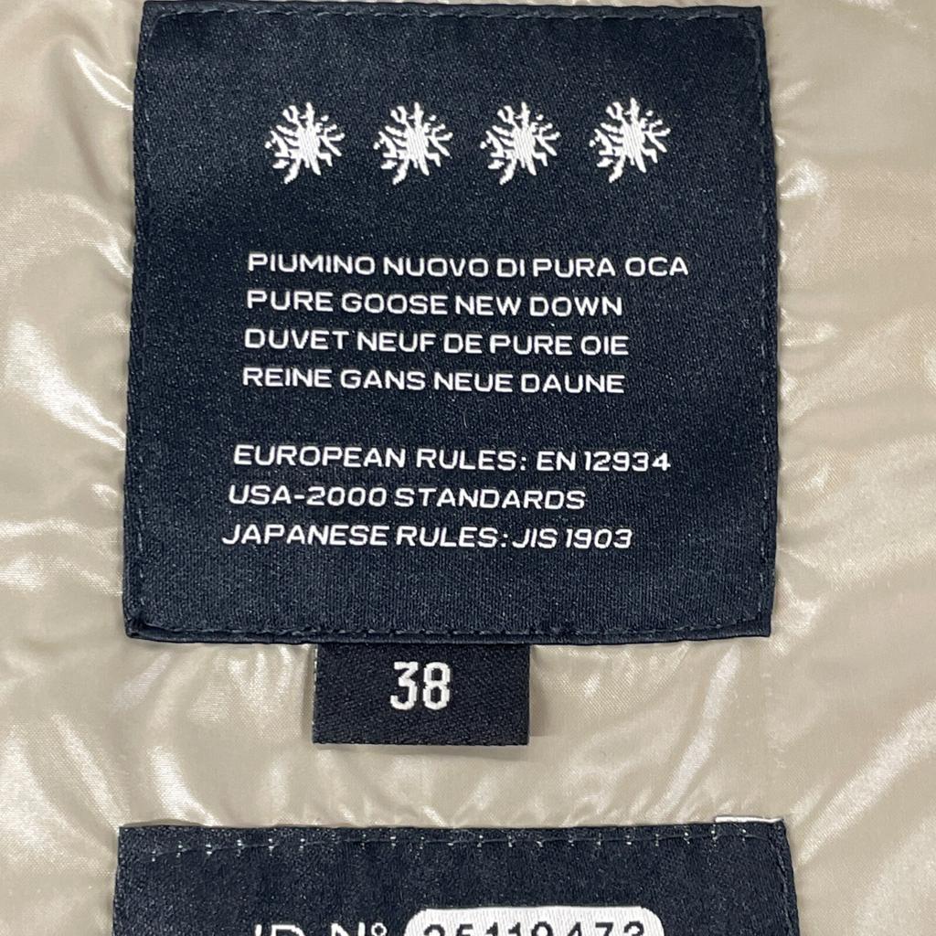 DUVETICA Brown DONNA Fur Hooded Down Coat Coat 38 beigeUsed