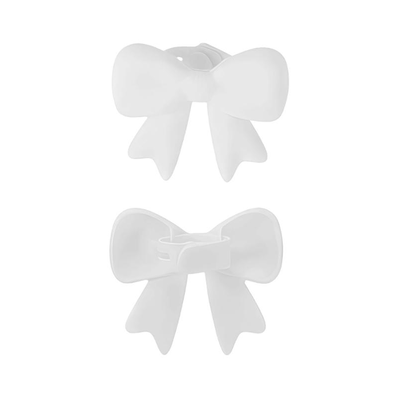 

Силиконовый Бантик для Наушников Декоративный Дизайн Удобный Приятный для Кожи Широкая Совместимость Функция Защиты от Царапин белый