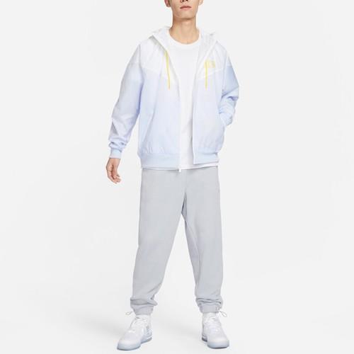 Nike Embroidered Split-Color Letter Logo Sport Hooded Jacket DX0695-085