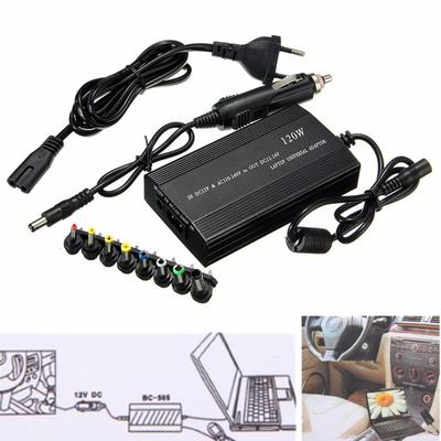 120W Evrensel 8xTip Konnektörleri AC/DC - DC Inverter Araç Şarj Cihazı Güç Adaptörü