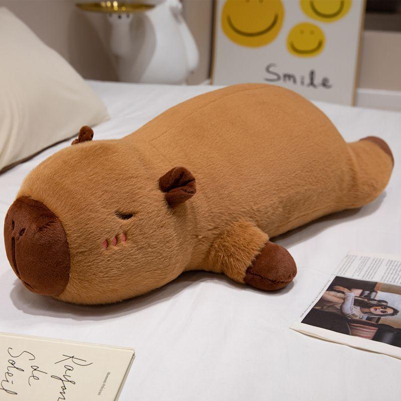 

Милая длинная полосатая подушка серии Carpybara, спящий артефакт, плюшевая кукла с куклой-дельфином в стиле вечеринки 40cm