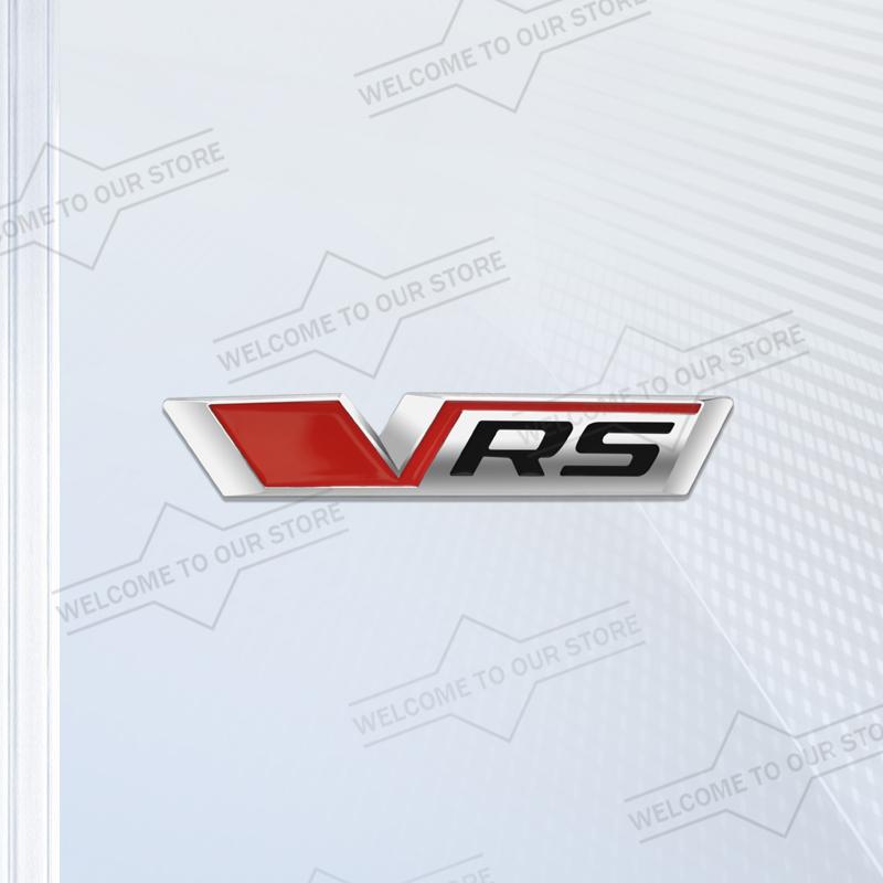 xnapd1 Car Styling New VRS Emblem Body Trunk 3D Metal Grille Badge Stickers Decal For Octavia Enyaq RS Elroq Kushaq Citigo Superb Scala