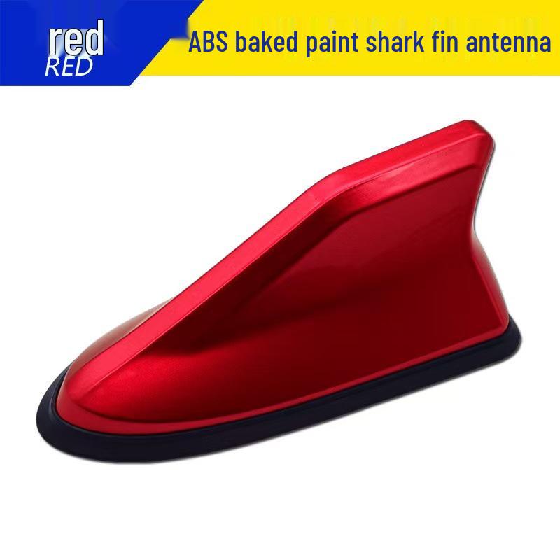 Second Gen Car Shark Fin Roof Spoiler Antenna: FM/AM Radio Signal with Rubber Base