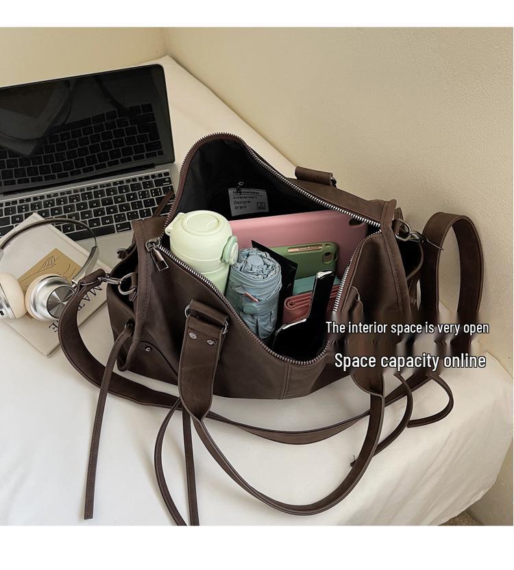 2025 Retro Motorcycle Crossbody Bag: Stylish & Spacious One-Shoulder Handbag for Women