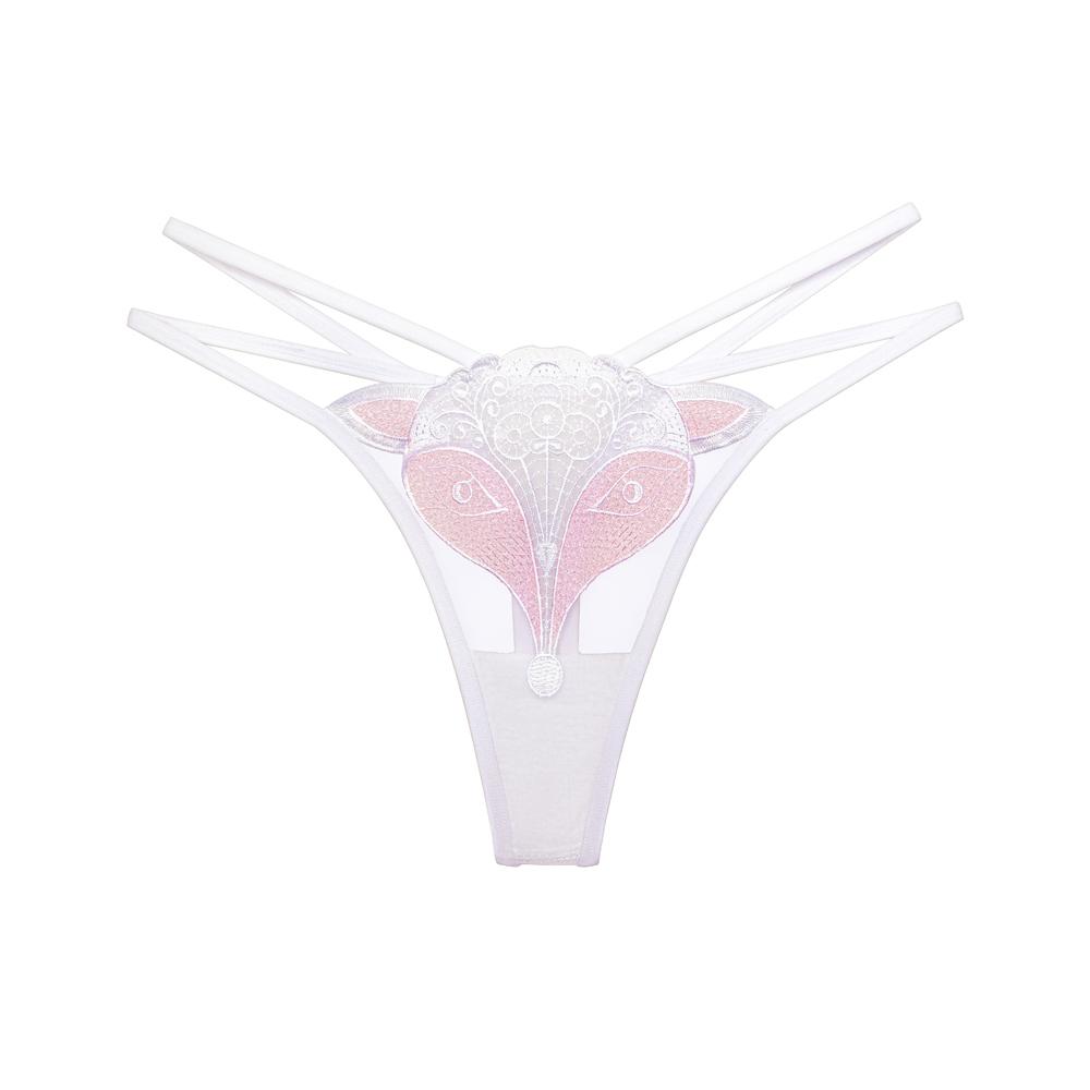 Erotic Panties Women Sexy Embroidery Thongs Transparent Hollow Girls Underwear Bikini Cute G-Strings