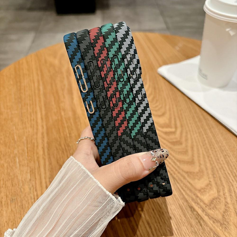 For OnePlus 13T 5G Case Hard PC Phone Cover Carbon Fiber Texture Drop Proof