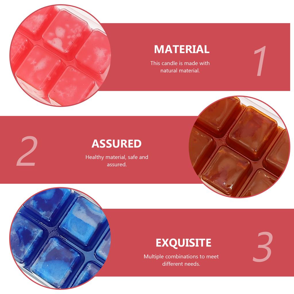 12 Pcs Scented Candles Home Decorative Aromatic Creative Wax Melts Wedding Blocks