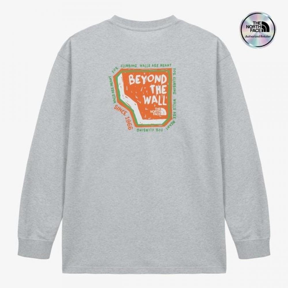 The North Face Men S Long Sleeve Tee Oatmeal nt7tS00b OATMEAL/090