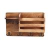 Wall Mounted Shelf Multipurpose Creative Vintage Wood Storage Holder for Living Room Study