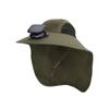 Solar Powered Fan Hat with USB Solar Charging Removable Fans Wide Brim Sun Hat for Outdoor Fishing, Hiking Gardening