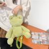 Frog Adorable Green Plush Backpack Cartoon Girl Bag For Gift Giving Use Everyday