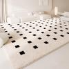 Cream Style Carpets for Living Room Light Luxury Bedroom Decor Carpet Fluffy Soft Cloakroom Plush Rug Home Washable Thicken Mat