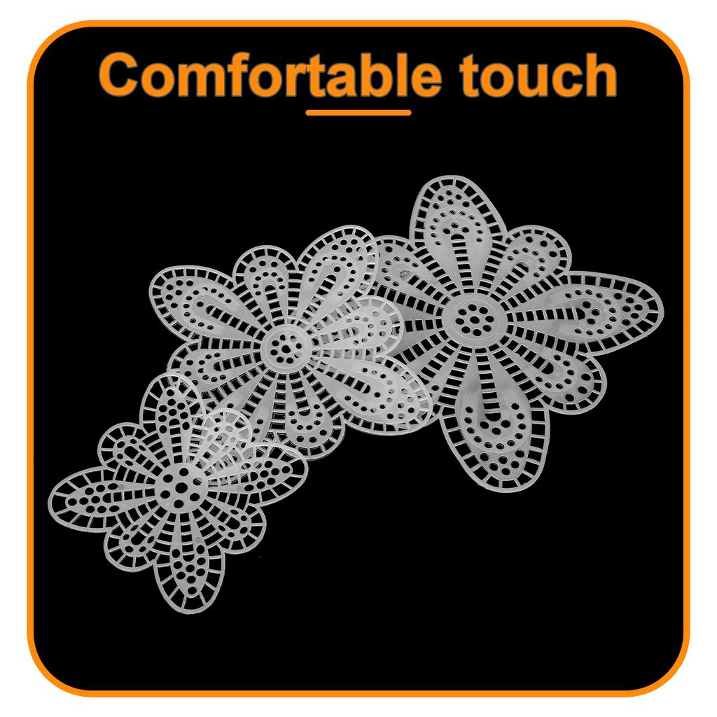 15 Pcs Petal Shaped Plastic Mesh Canvas Sheets Grid Cross Patterns Craft Kit Diy Plastic Canvas Panels Butterfly Netting
