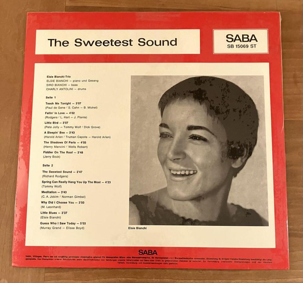 [USED] Elsie Bianchi Trio / THE SWEETEST SOUND