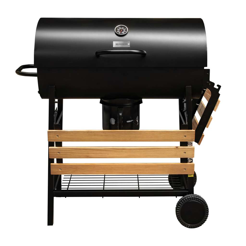 Grill Ogrodowy Węglowy BERGMANN Beczkowy 70x35 N