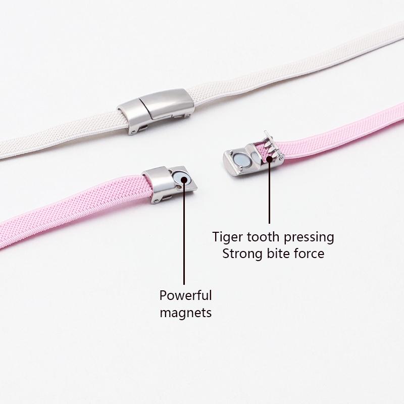 Magnetic Shoe Laces Without Ties Flat Elastic Laces Sneakers Boots No Tie Shoelace Rubber Bands for Shoes Accessories 2Pair
