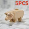 MOC City Animal Building Block Figures Eagle Owl Panda Parrot Seagull Penguin Zoo Fram Horse  Pig Accessories Bricks Toy Gift