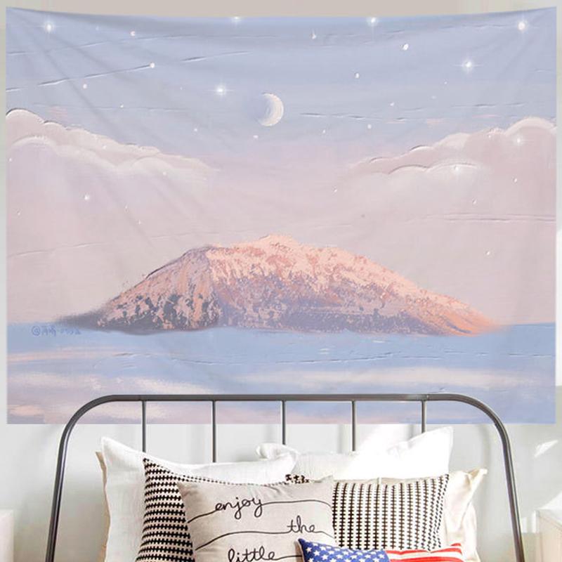 Oil Painting Scenery Tapestry For Boys Girls Adult Dorm Room Decoration Aesthetic Tapestry Wall Tapestry Soft Wall Hanging