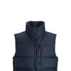 Polo Ralph Lauren FW24 Zipper Embroidered Solid Color Sleeveless Down Jacket Men Jackets Dark-Blue MNPOOTW1N220164-410