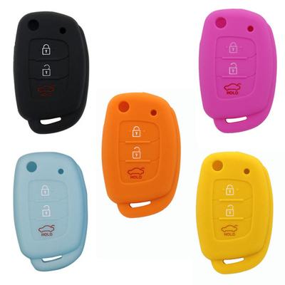 3 Button Silicone Flip Key Car Remote Shell Fob Protect Cover Case for Hyundai
