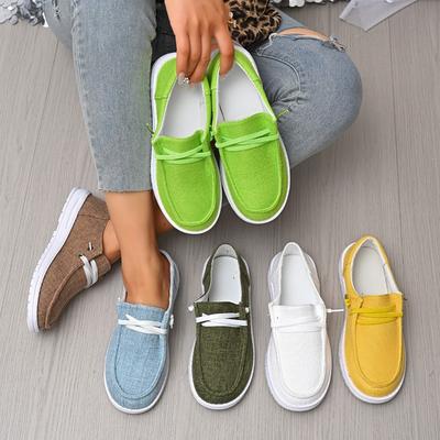 Sapatos Casuais Confortáveis para Mulheres Leves Sapatos de Lona para Senhoras para Homens Mulheres Slip-On Moda Sapatos Loafers Baixos Zapatos De Mujer