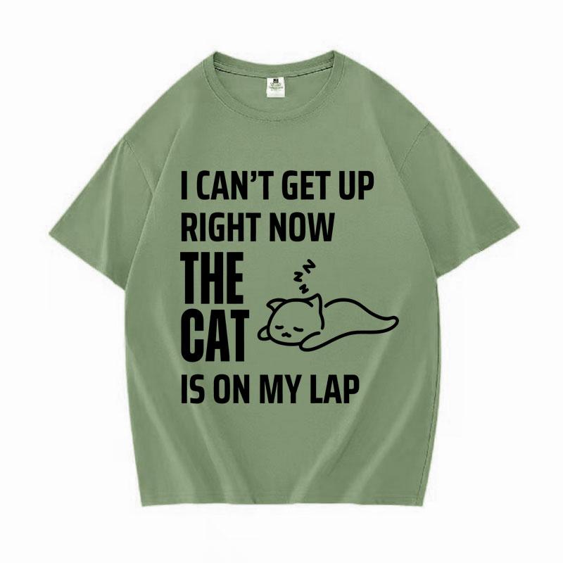 

Popluar Letters Print Cat Meme Graphics T Shirt Women Cotton Short Sleeve TShirt Daily High Quality Harajuku Casual Cozy Tshrit 3XL
