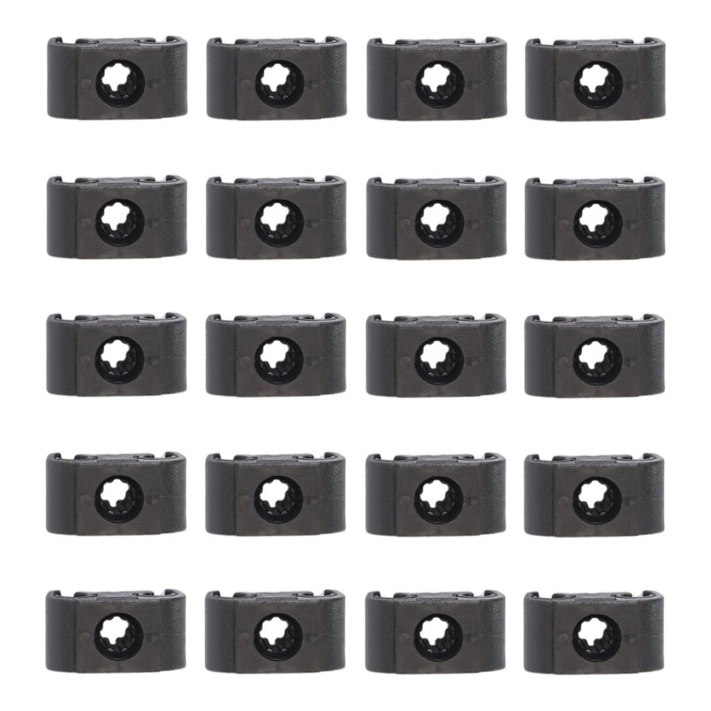 Black Brake Pipe Double Brake Line Clips Clamps Mm Brake Pipe