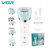 Lightweight and Portable Large-capacity Battery Women's Epilator IPX4 Washable Multi-function Shaver Electric Epilator Hair Removal Device Set