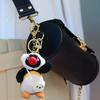 Cartoon Penguin Plush Keychain Toy Pendant Soft PP Cotton Filling Creative Key Ring Bag Charm Gift for Girls Boys Family Festivals