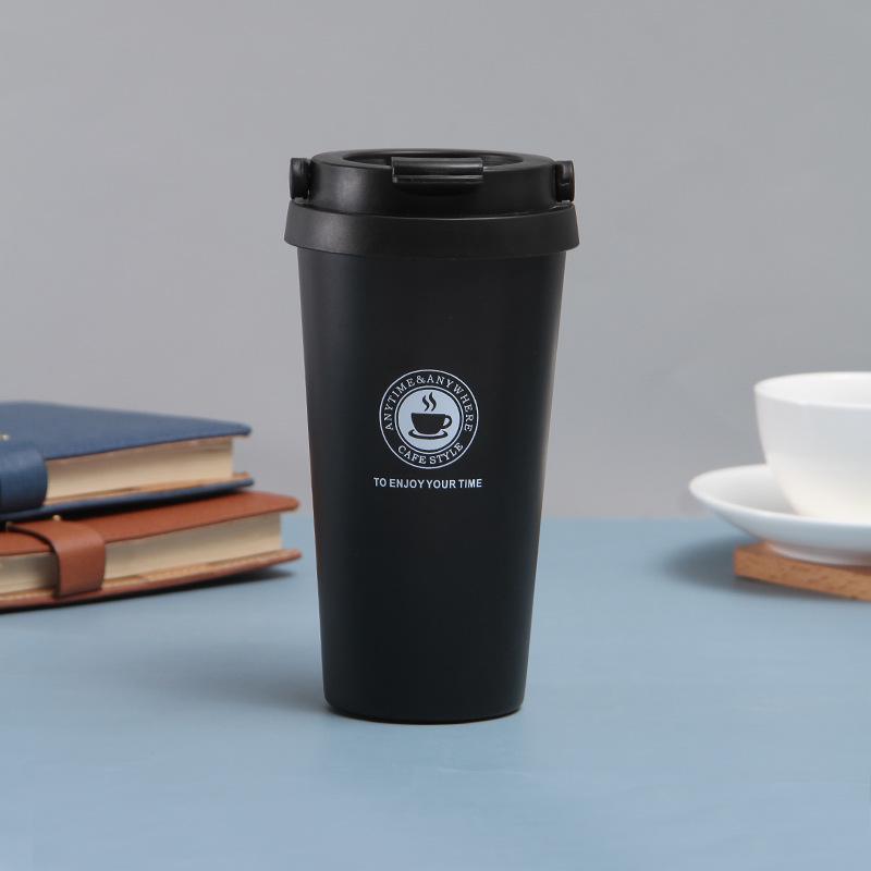 Isolierter Reisebecher aus Edelstahl - Tragbarer Büro-, Outdoor- und Autobecher Geschenk