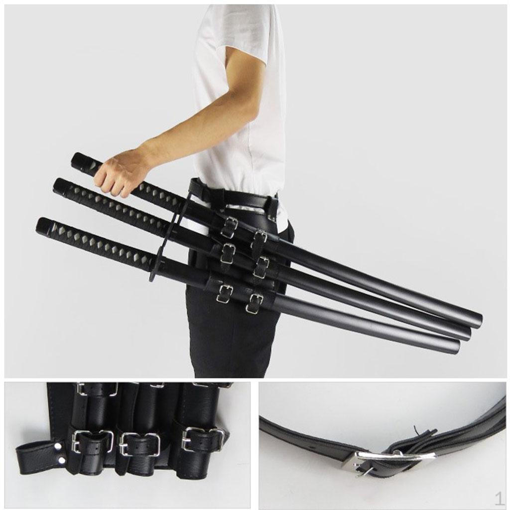 Cutter Case Rack, Medieval Holder, PU Leather Rapier Belt, Adult Men Knight Battle Waist Sheath,