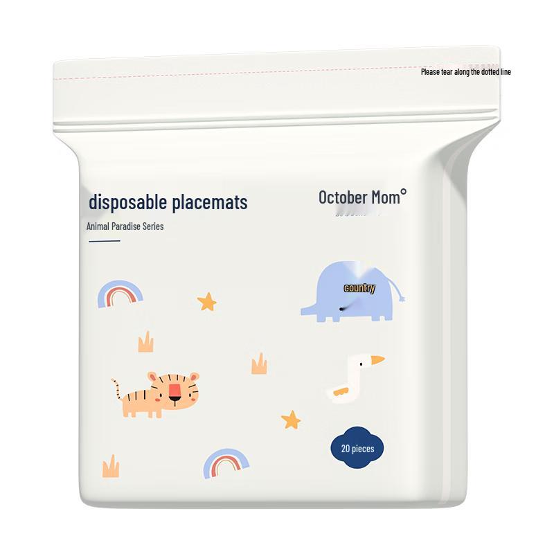 October Crystal Disposable Kids Placemat