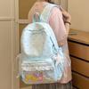 Schoolbag Cream Wind Lace Girl Sweet Backpack Elementary School Cute Versatile School Travel Lightweight School Bag