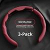 Car In Vehicle Nappa Leather Steering Wheel Cover Universal For Men And Women All Seasons Nonslip Sweatabsorbing Wearresistant