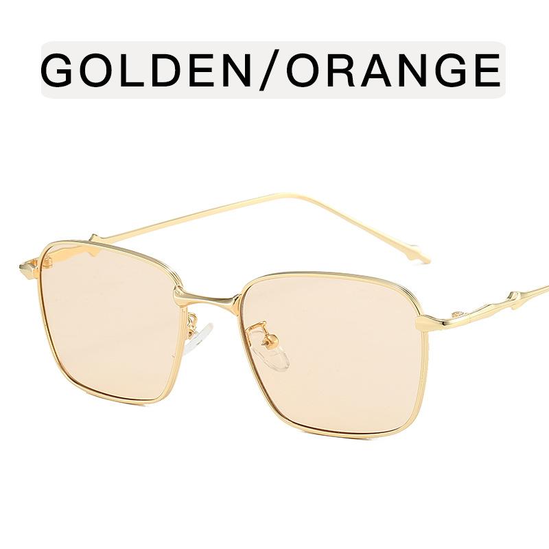 Lunettes de soleil style coréen pour femmes, forme carrée, monture en alliage, lunettes de soleil pour hommes, cool, élégantes, pour voyage, lunettes de soleil pour femmes