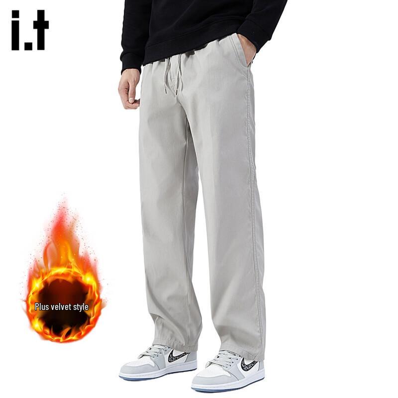 

OVERPROTECTIONit Men s Fleece-Lined Straight-Leg Casual Winter Pants 6XL