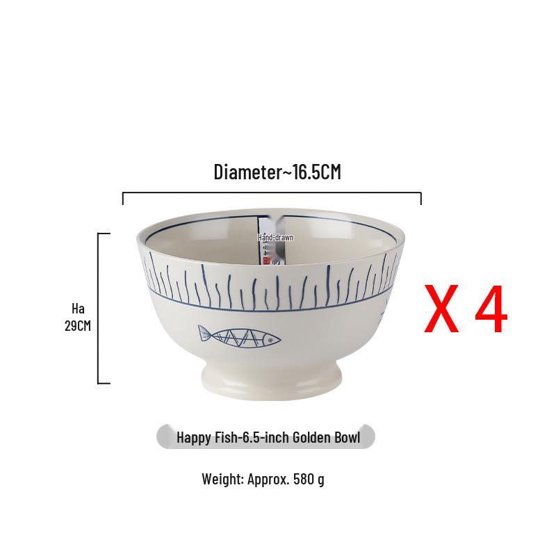 Japanese Ceramic Dinnerware Set: Includes Round & Square Plates, Fish & Steaming Plates, Side Dish Plates, and Bowls.