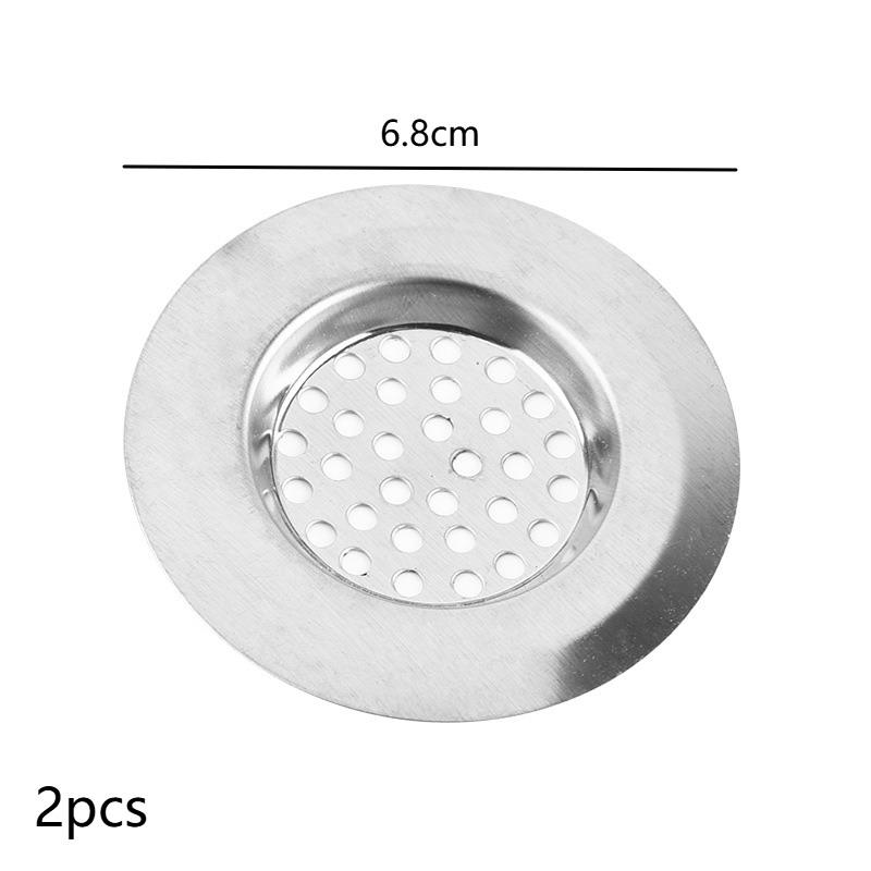 2pcs Stainless Steel Sink Strainer Plug, Multifunction Drain Cover Filter For Home Bathroom, Home Essentials, Bathroom Tools
