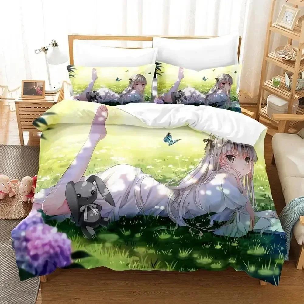 Sexy Yosuga No Sora Comfortable Duvet Quilt Cover Pillowcase Bedding Set Children Bedroom Decoration Home Textile