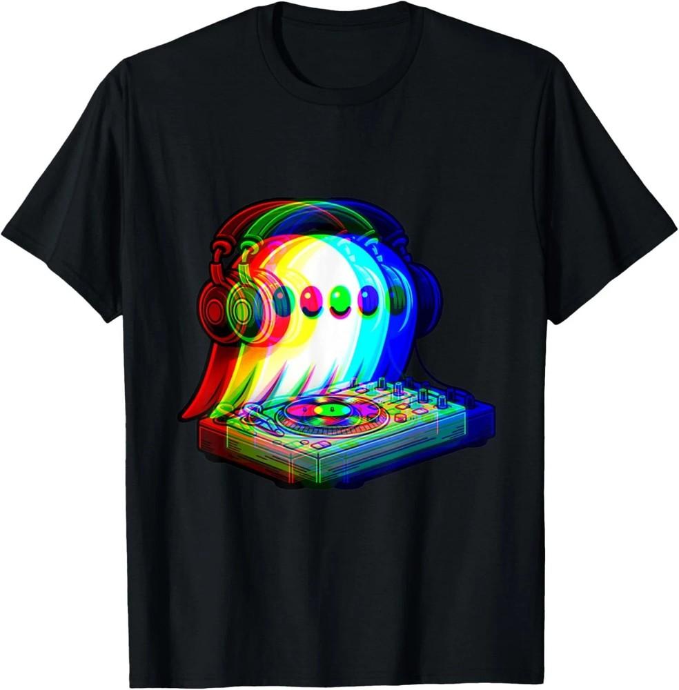 House Music ghost dj Optical Illusion EDM halloween Rave DJ S - 5XL Unisex T-Shirt XXXXL