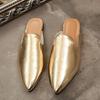 Fashion 2025Summer New Style Slippers for Womens Fashion Outdoor Beach Women Sandals Pointed Toe Light Slippers Mules Sandalias De Mujer