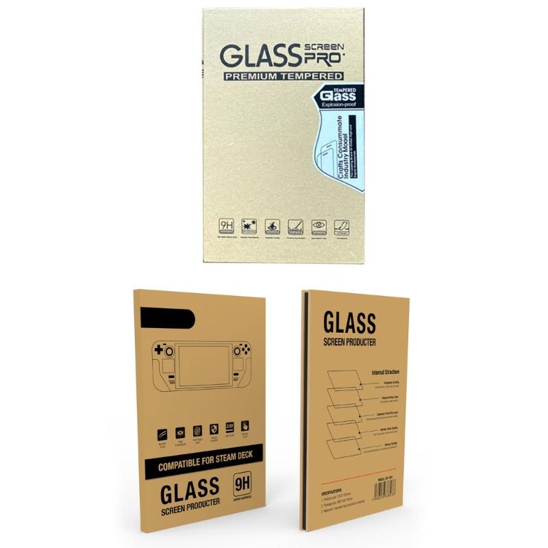 For Steam Deck Screen 7'' Protector Tempered Glass Transparent Clear Anti-Scratch Glass 9H For Steam Deck Accessories
