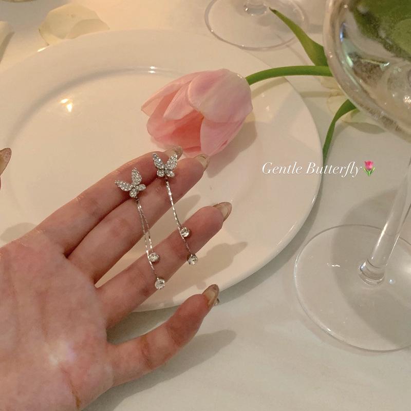 925 Silver Needle Curved Earrings Earrings Temperament Premium Versatile Small C-Shaped Circle Earrings